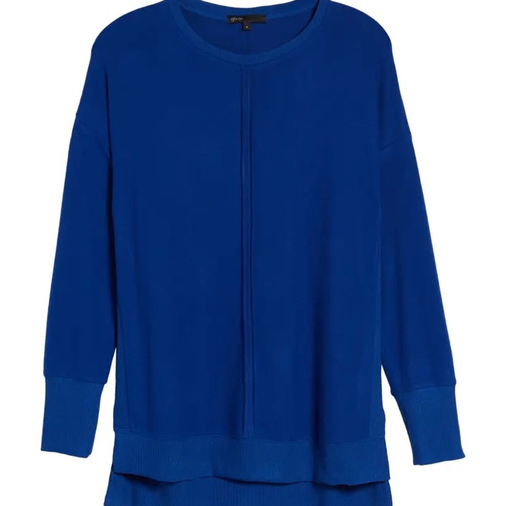 Gibson royal blue cozy tunic sweater XXL